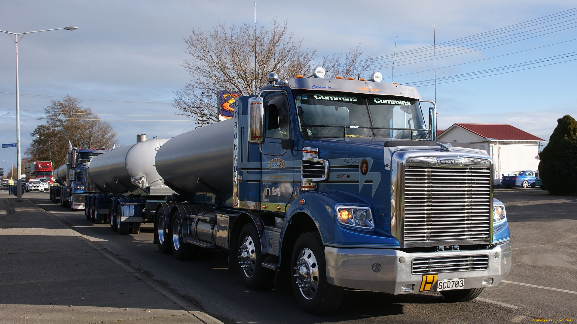 2011 freightliner coronado tanker and trailer, , freightliner, , , daimler, trucks, north, america, , llc